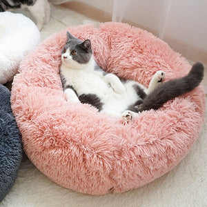 Super Soft Pet Cat Bed Kennel Dog Round Cat Winter Warm Sleeping Bag