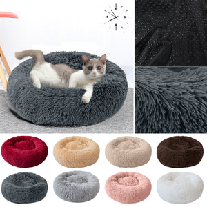 Super Soft Pet Cat Bed Kennel Dog Round Cat Winter Warm Sleeping Bag