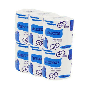 6 Rolls, Toilet Paper Tissue Cleaning Paper