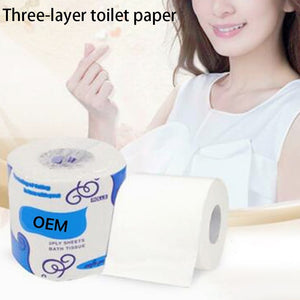 6 Rolls, Toilet Paper Tissue Cleaning Paper